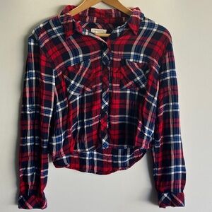 beachlunchlounge Red and Blue Plaid Shirt